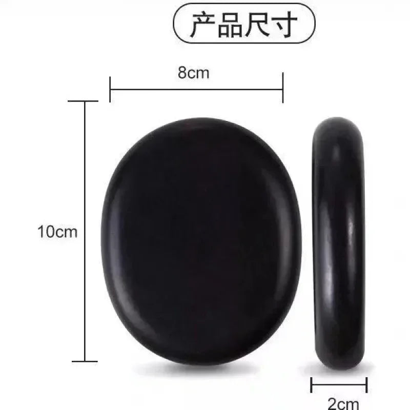 Povei Basalt Hot Stone Massage Rocks for Stress Relief and Back Pain Therapy