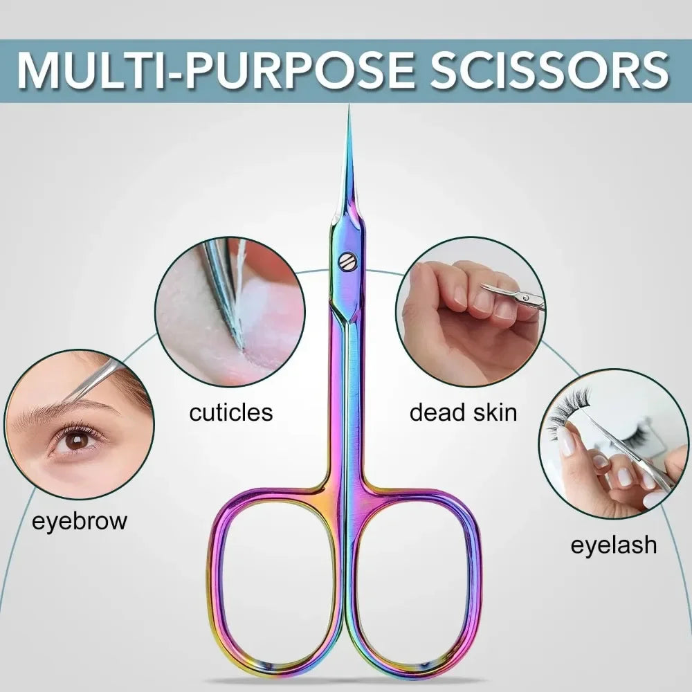 Povei Cuticle Scissors for Precise Manicure & Pedicure Grooming