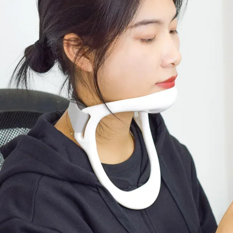 Povei Neck Stretcher Posture Corrector Brace: Improve Support, Relieve Pain, Adjustable Girth