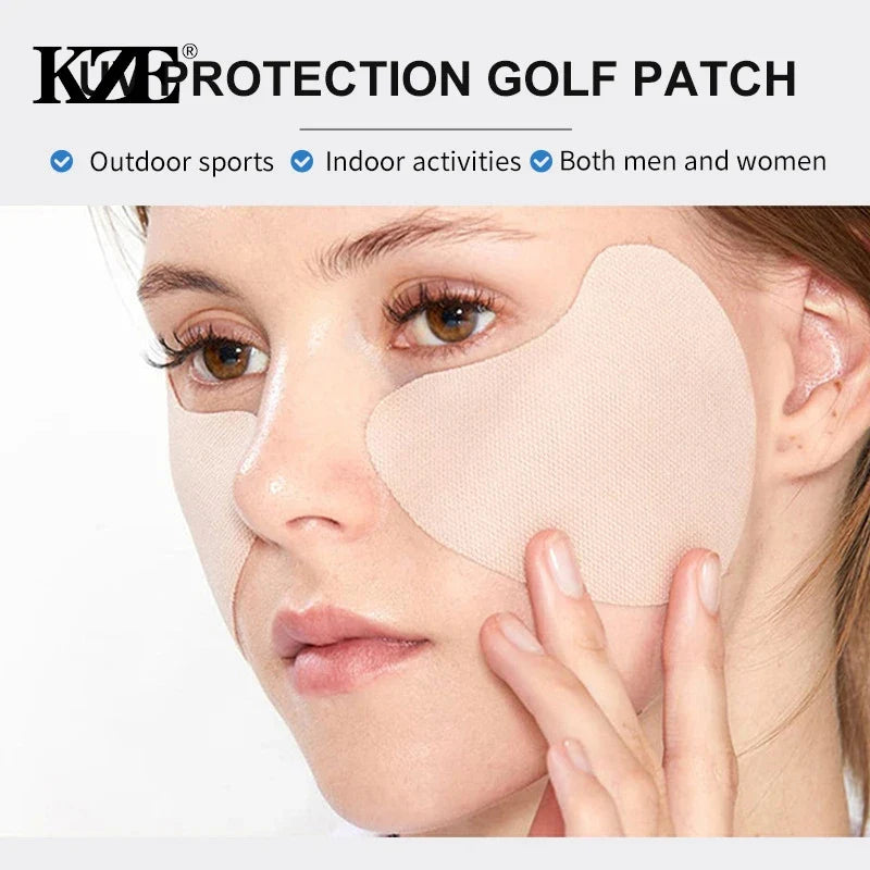 Povei UV Face Patch Golf Sun Protection Stickers - Moisturizing Gel Eye Mask