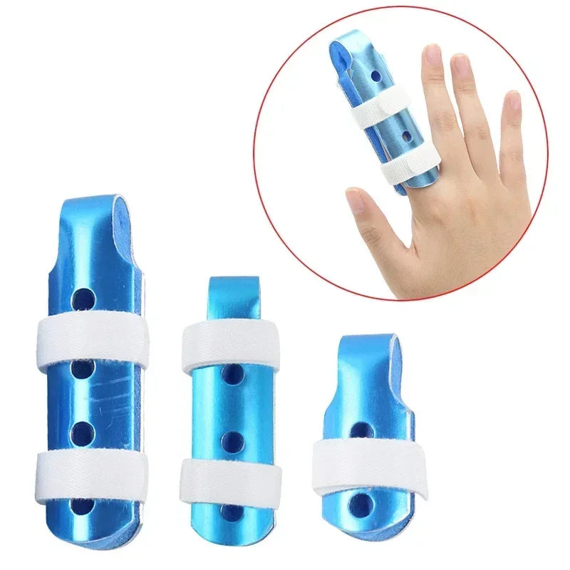 Povei Aluminum Finger Splint Brace for Broken Finger, Sprain, Fracture - Pain Relief & Joint Immobilization