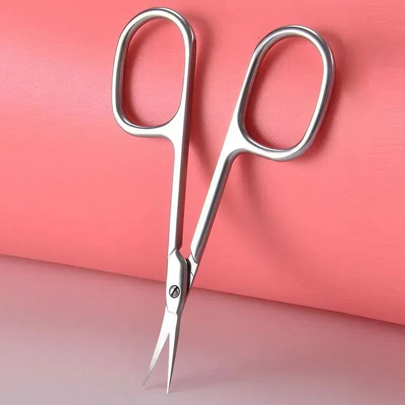 Povei Stainless Steel Cuticle Scissors Nail Clippers Professional Dead Skin Remover