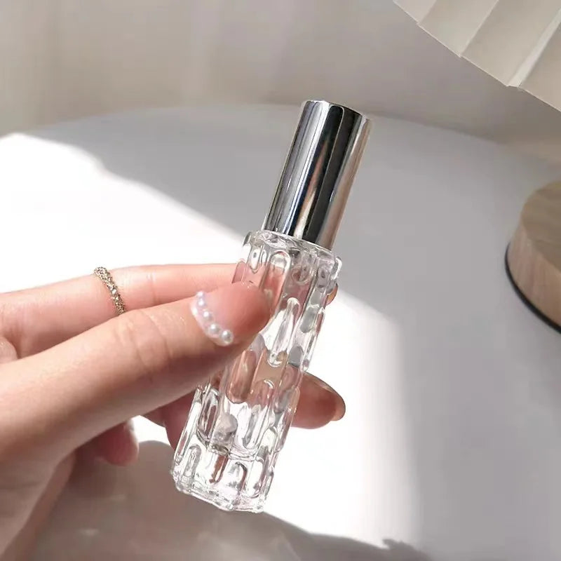 Povei 10ml Glass Perfume Spray Bottle with Aluminum Head