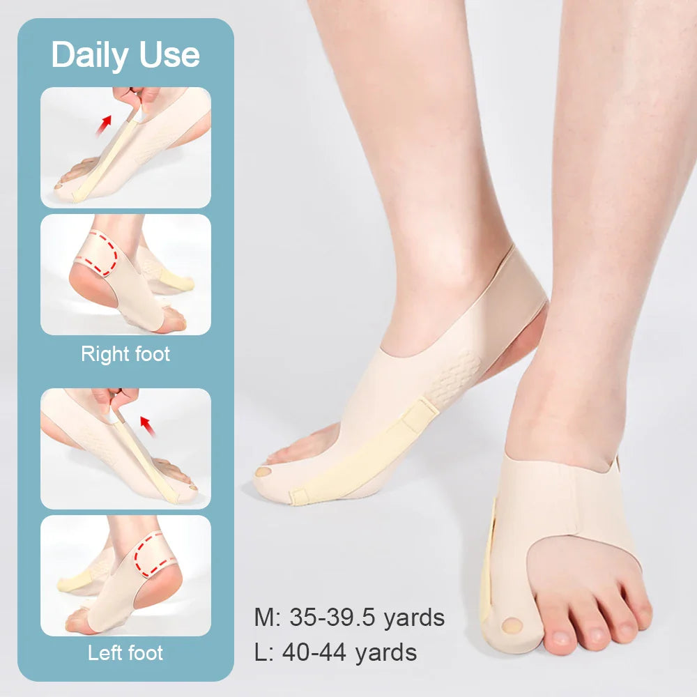 Povei Bunion Corrector Toe Straightener Tension Brace Separator Orthopedic Pedicure Tool