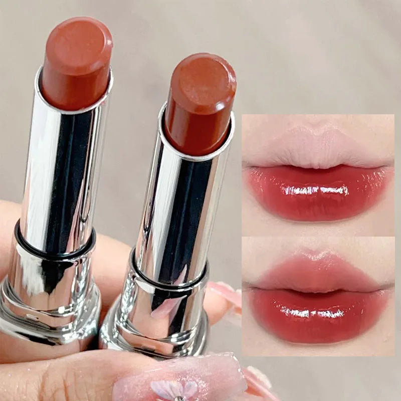 Povei Crystal Jelly Lipstick: Long-Lasting & Moisturizing Nude Lips Tint