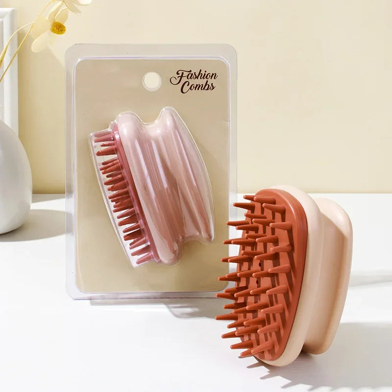 Povei Silicone Scalp Massager Brush for Clean & Healthy Hair