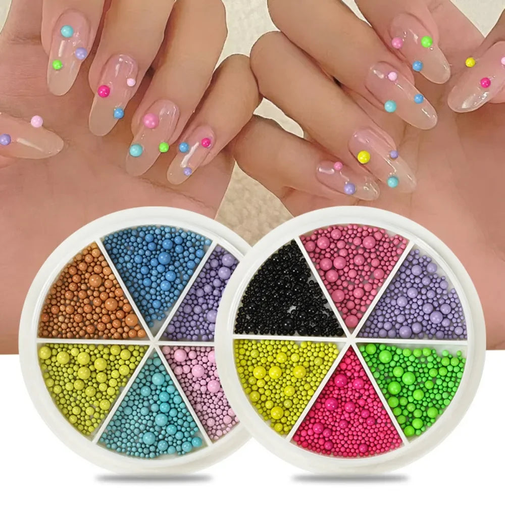 Povei Steel Caviar Beads 3D Nail Art Jewelry Manicure Tool DIY Decoration