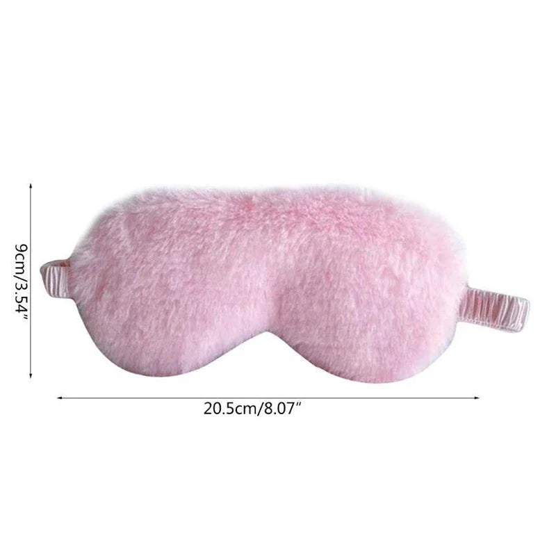 Povei Cloud Love Eye Mask: Soft Plush Sleeping Blindfold for Healthier Naps