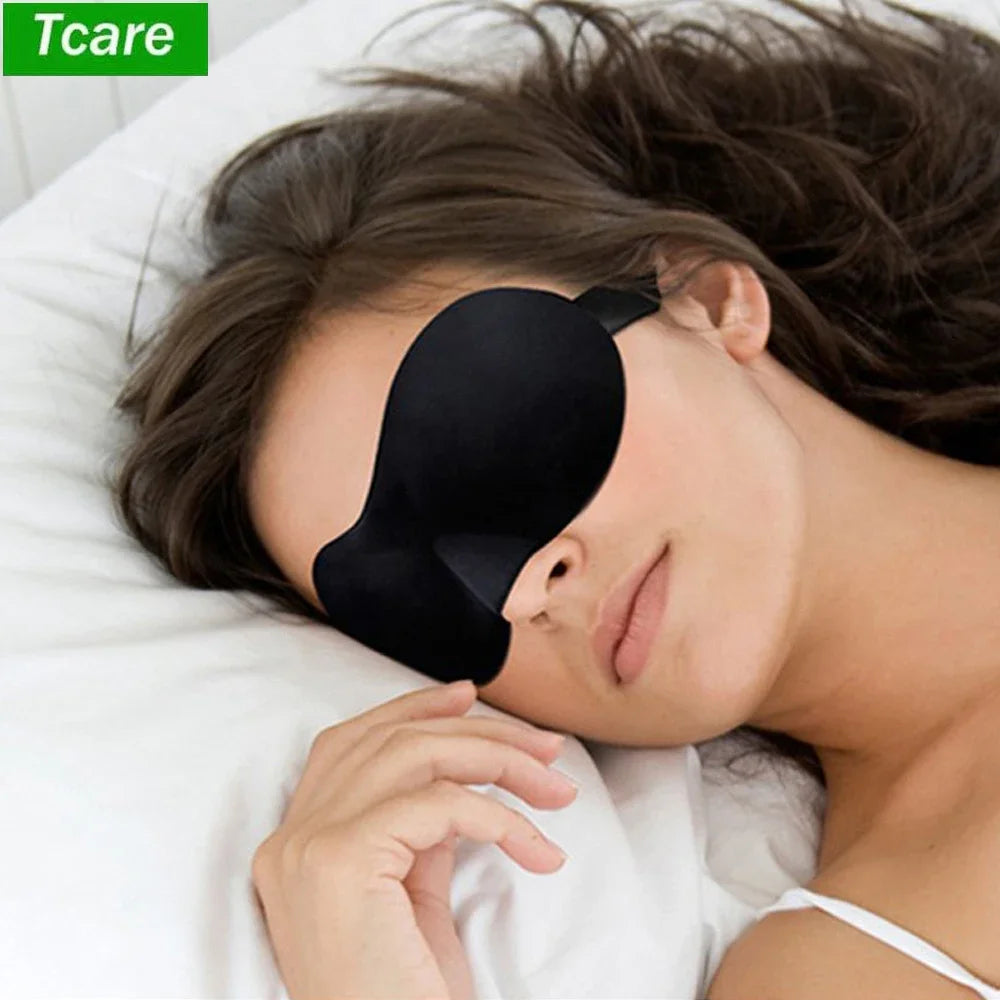 Povei Contoured 3D Eye Mask for Sleeping - Block Out Light, Unisex