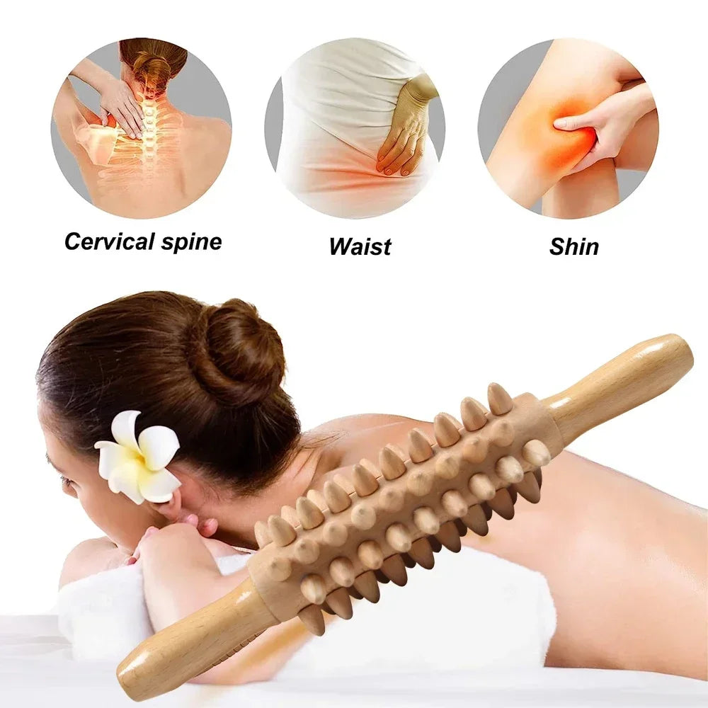 Povei Wood Therapy Massage Tools Kit for Body Shaping and Cellulite Reduction