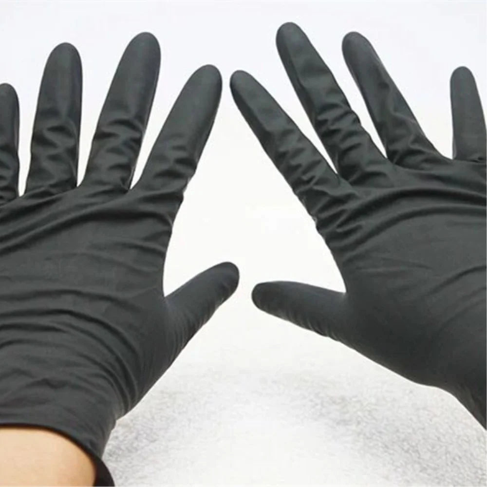 Povei Hair Thicker Rubber Gloves: Durable Anti-Slip Barber Accessory