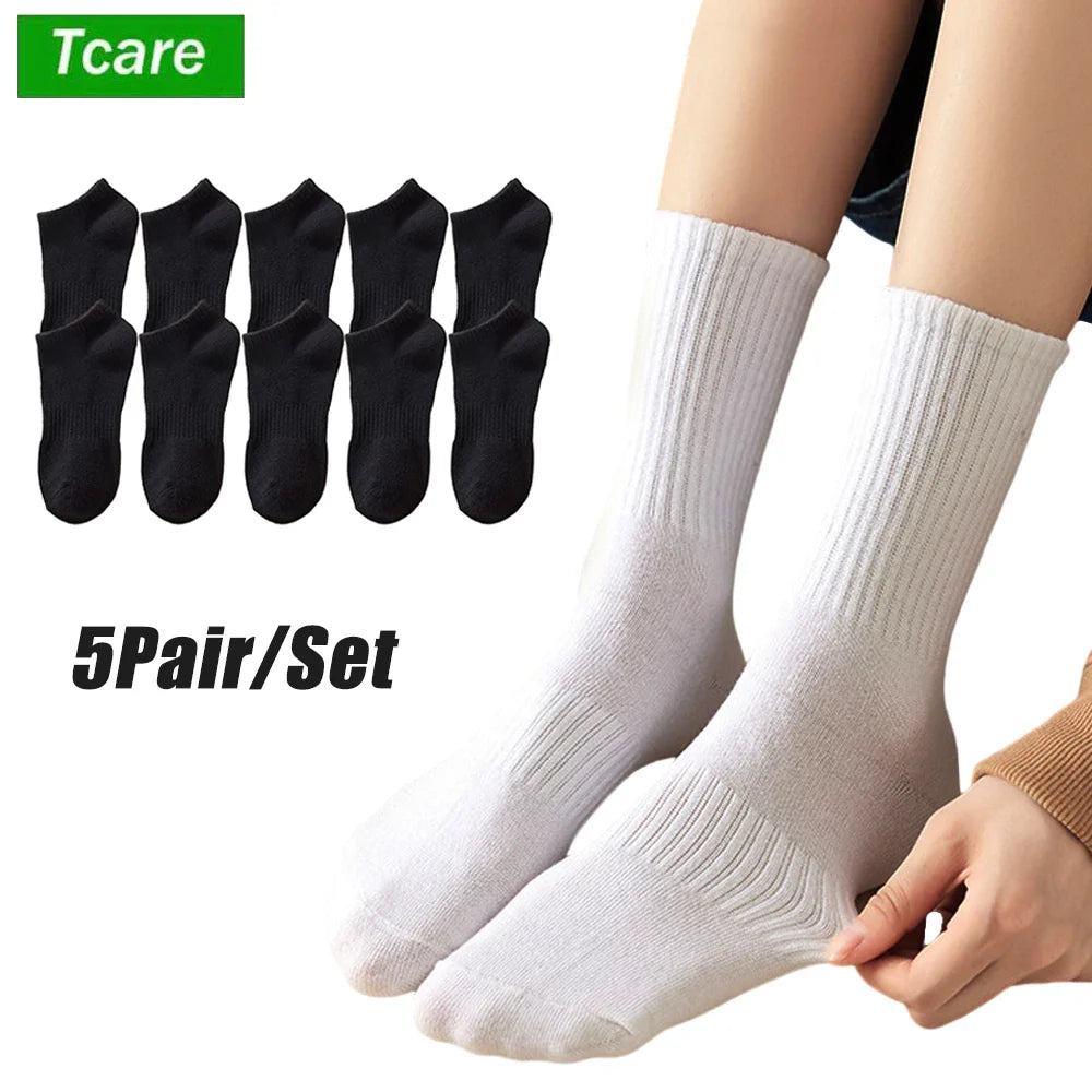 Povei Athletic Compression Ankle Crew Running Sport Socks