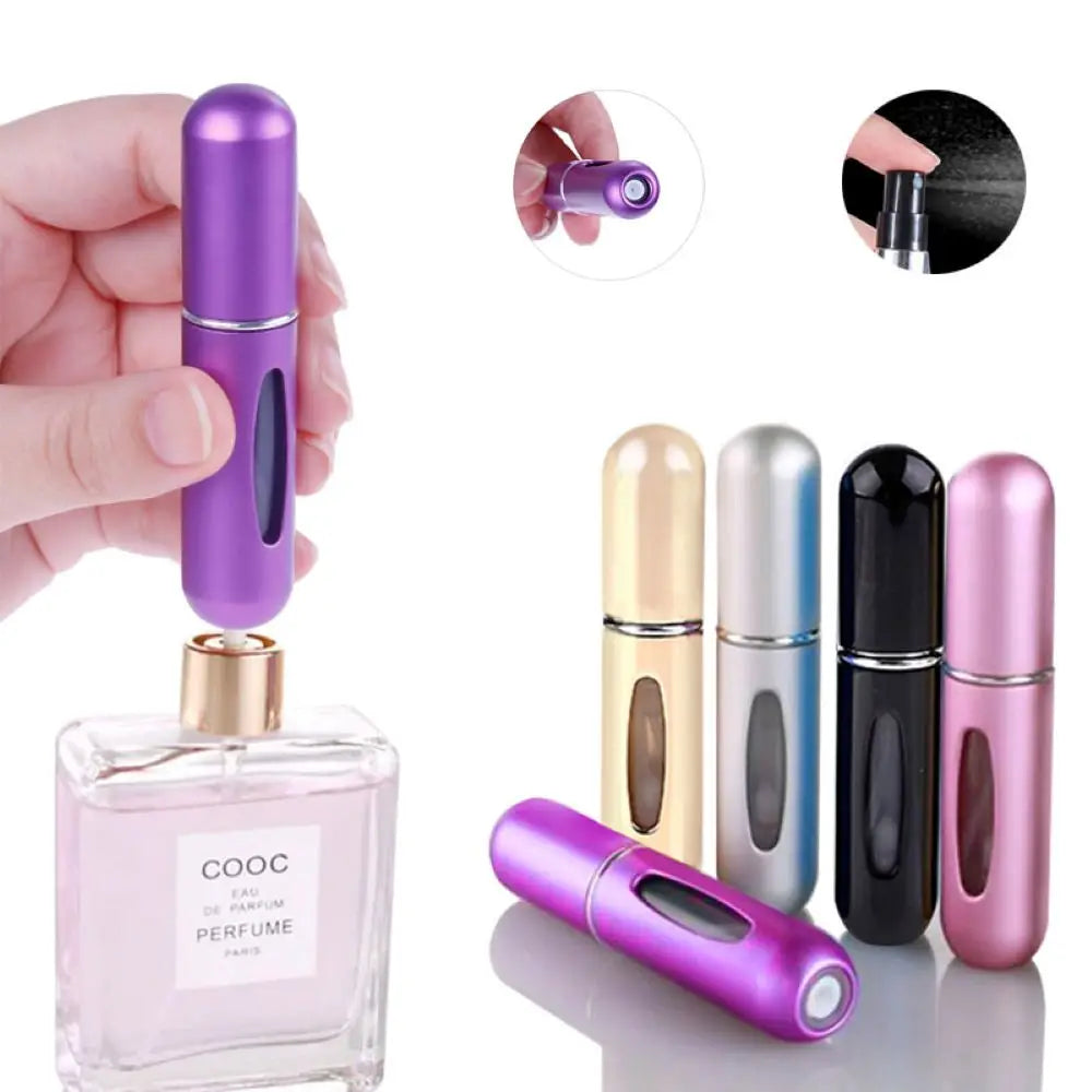 Povei Mini Spray Perfume Bottle Refillable Cosmetic Container