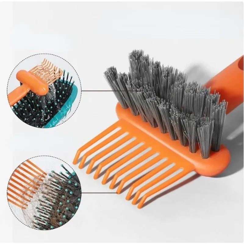 Povei Comb Cleaning Brush: Hairbrush Cleaner Rake for Home & Salon Use