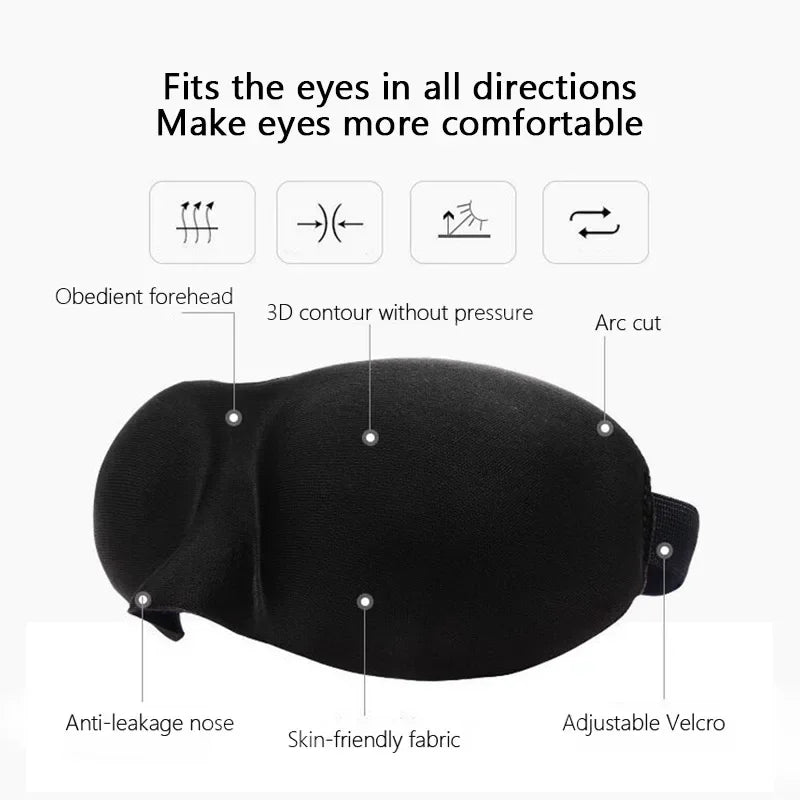 Povei 3D Sleep Mask Eye Patch for Relaxing Sleep and Travel