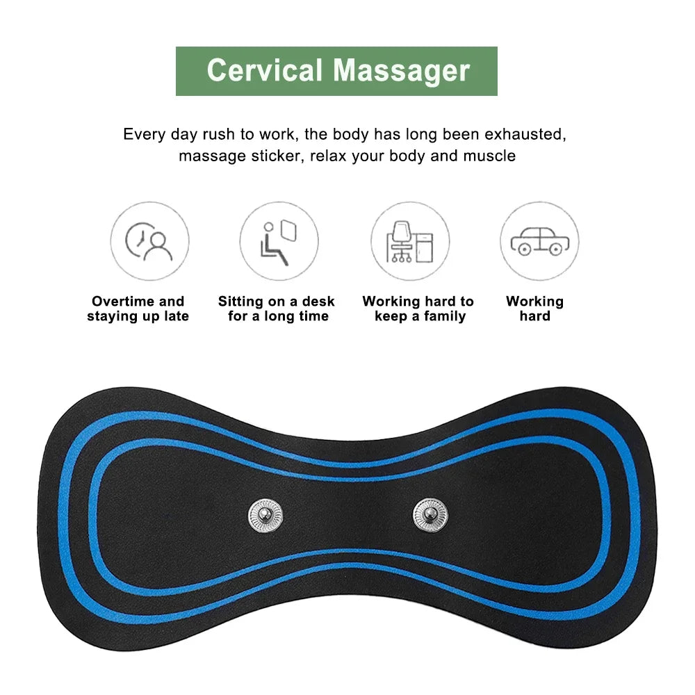 Povei Cervical Massage Pad: Adjustable, Mini for Shoulder, Back, Lumbar Pain