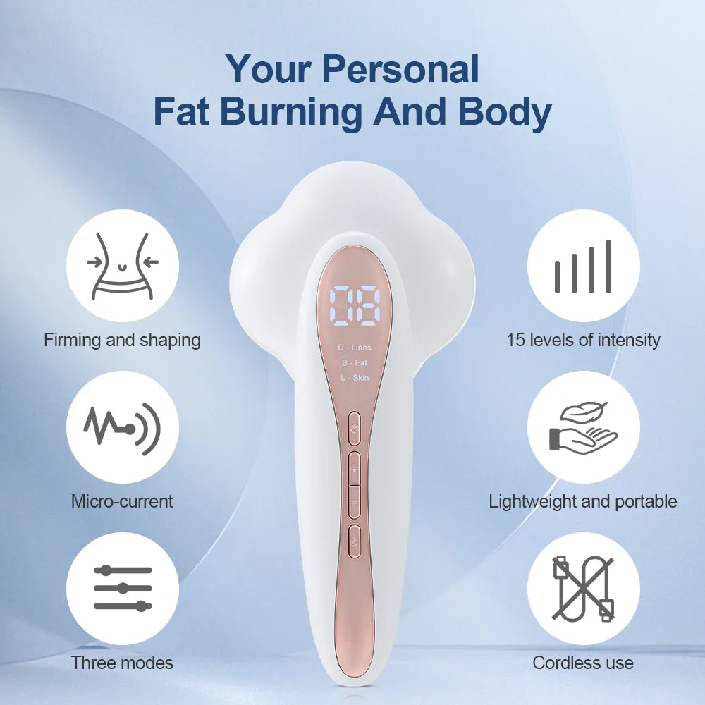 Povei Electric Fat Burning Slimming Massager Muscle Stimulator for Skin Firming