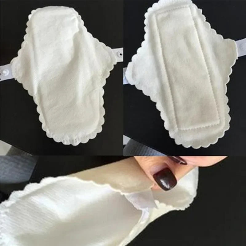 Povei Cloth Panty Liners: Soft Cotton Washable Sanitary Pads - Pack of 3