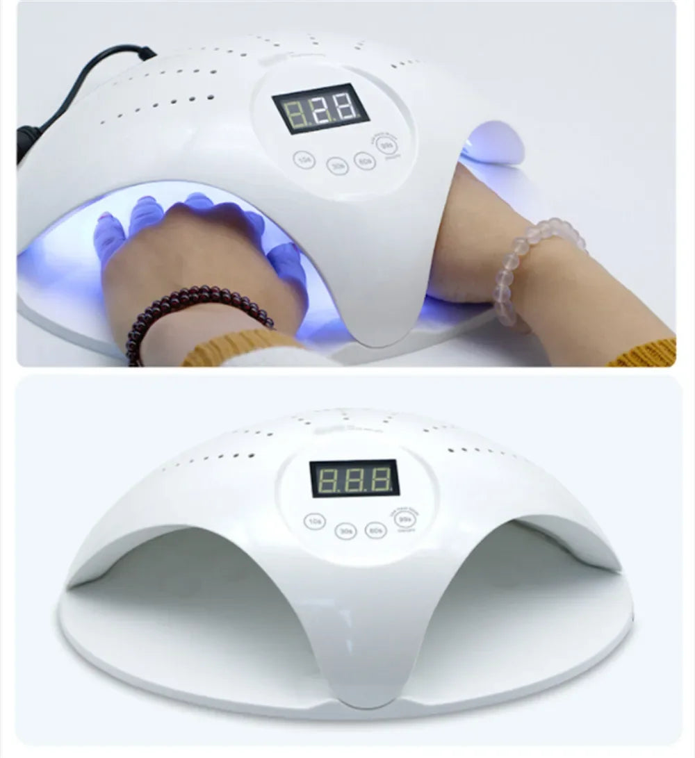 Povei UV Nail Gel Dryer: Professional LED UV Lamp for Manicure & Pedicure