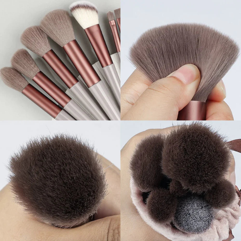 Povei 13Pcs Makeup Brushes Set for Flawless Beauty Looks