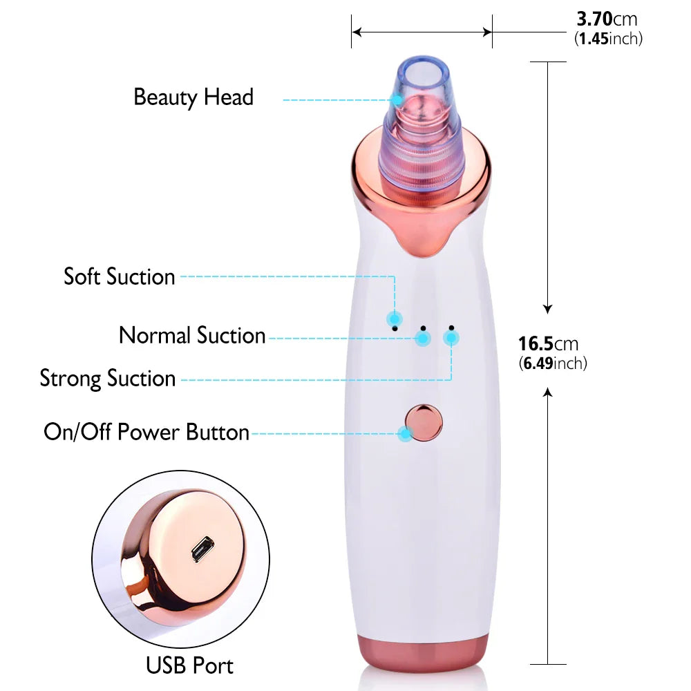 Povei Blackhead Remover Vacuum for Deep Cleaning Skin Care through Suction