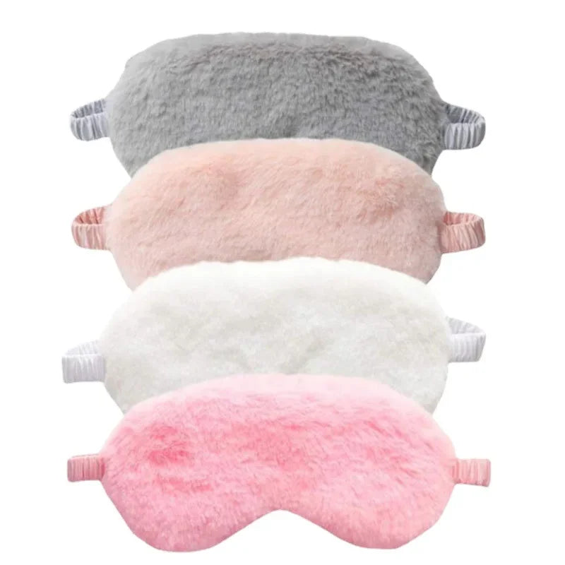 Povei Cloud Love Eye Mask: Soft Plush Sleeping Blindfold for Healthier Naps