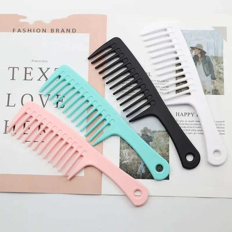 Povei Coarse Wide Tooth Comb Hair Brushes for Professional Styling