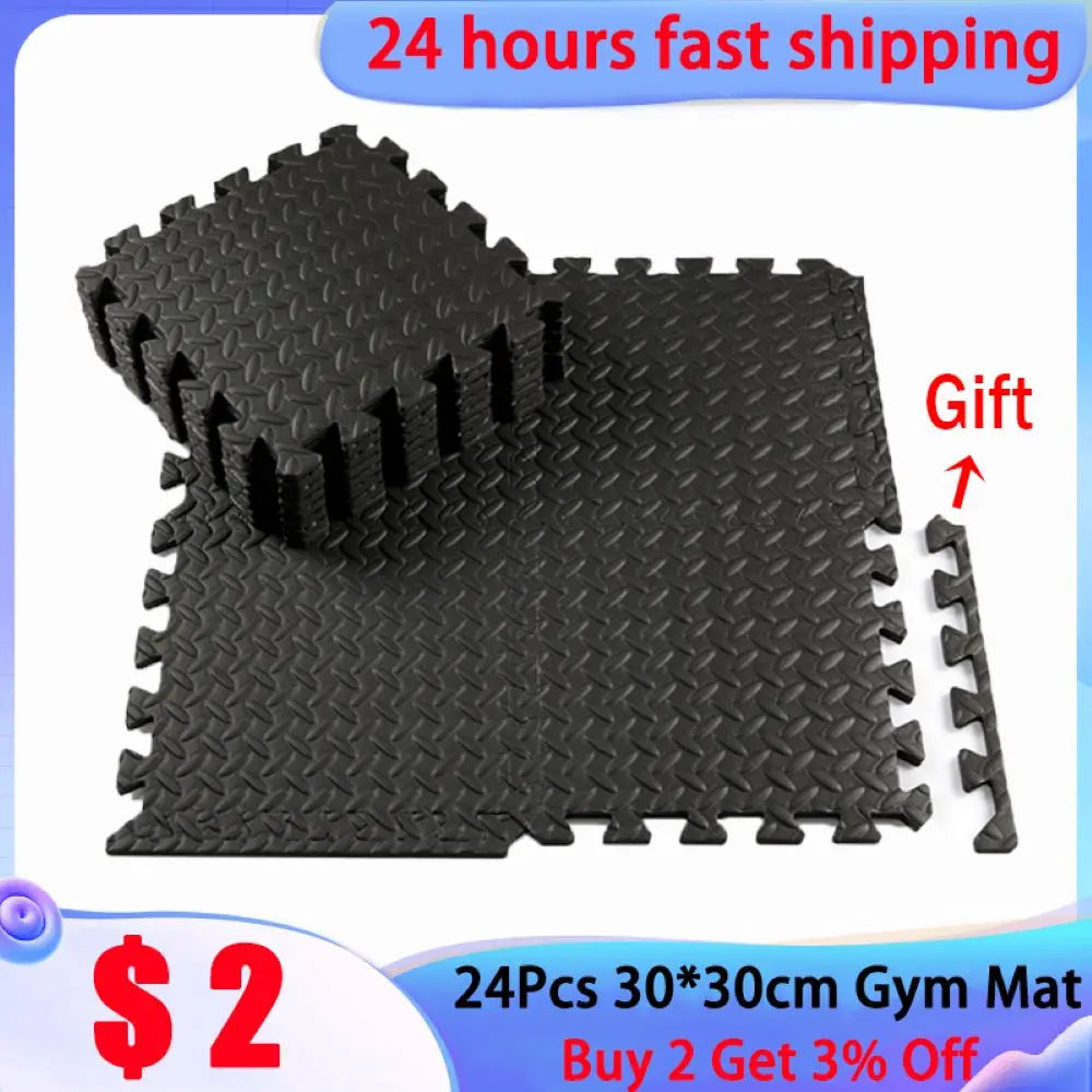 Povei Leaf Foam Gym Mat: Non-slip Splicing Yoga Fitness Mat, Floor Protection & Anti-shock