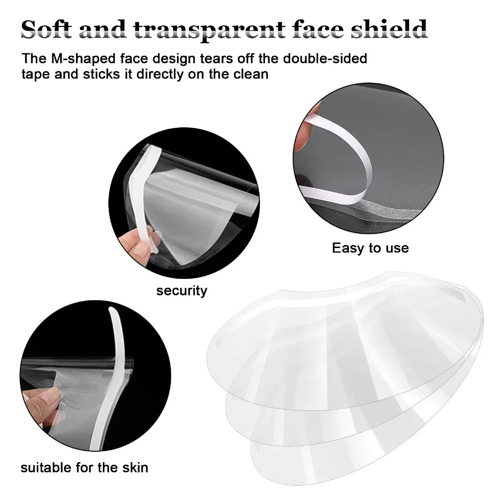 Povei Clear Face Shields: Barber & Makeup Visors for Salon Hairdressing