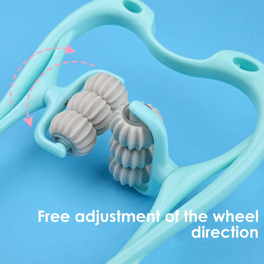 Povei 6-Wheel Neck Massager Roller for Relaxation and Pain Relief