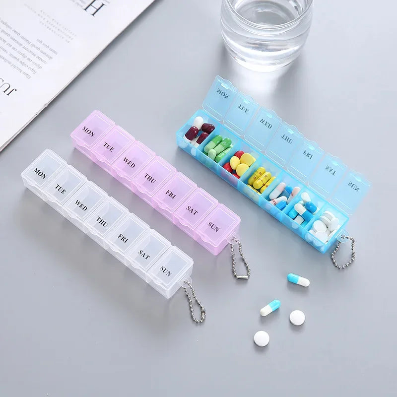 Povei Weekly Pill Storage Organizer Case Splitter - 3 Colors