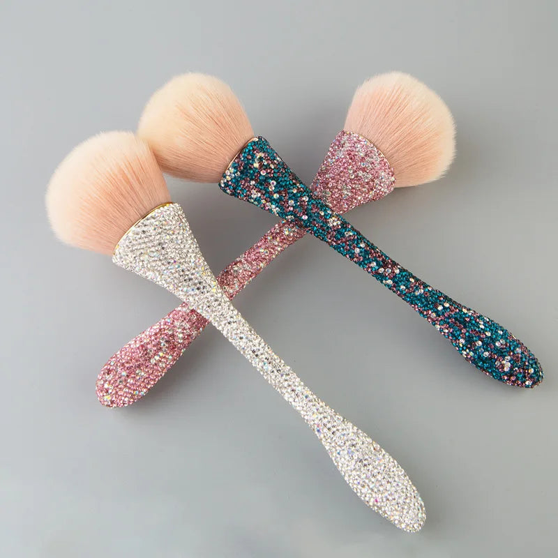 Povei Diamond Handle Makeup Brush for Professional Application