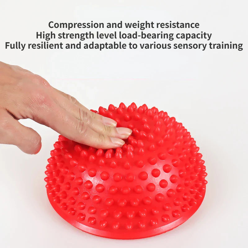 Povei Half Circle Balance Massage Ball for Yoga Fitness and Health