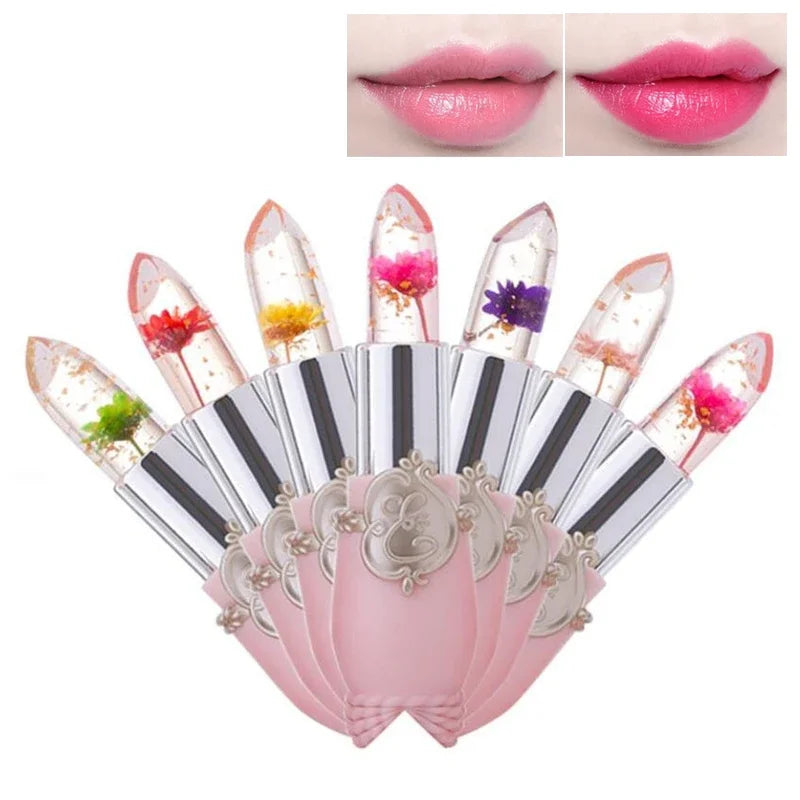 Povei Crystal Jelly Lipstick: Color Changing Moisturizing Magic Lip Balm