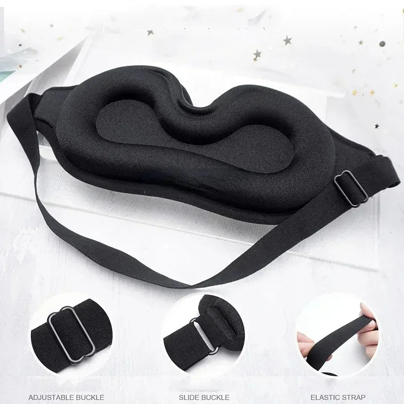 Povei 3D Soft Eye Mask Sleep Aid for Blocking Light and Enhancing Sleep Quality.