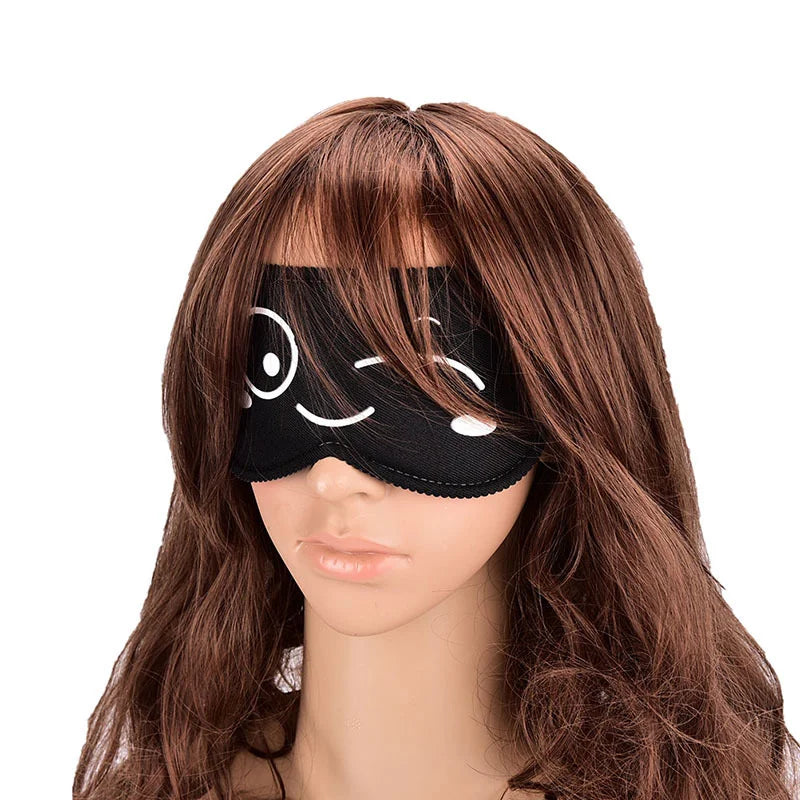 Povei Black Emotion Sleep Mask Eye Shade for Restful Sleep