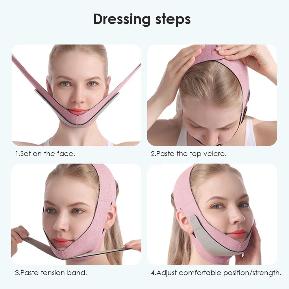 Povei V Line Face Slimming Bandage: Women's Face Shaper & Cheek Lift Up Tool