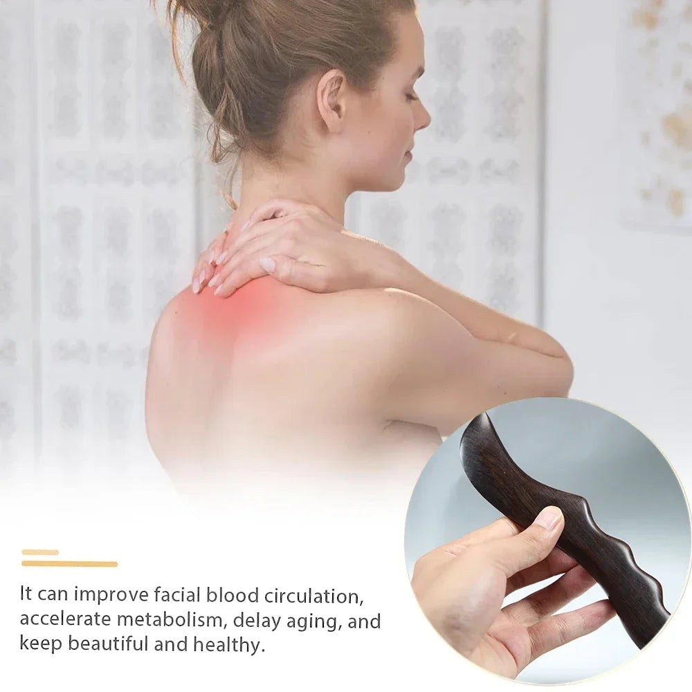 Povei Wood Therapy Massage Tools for Neck, Leg & Back Pain