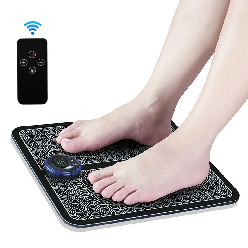 Povei Electric EMS Foot Massager Pad with Acupoints Stimulation & USB Charging