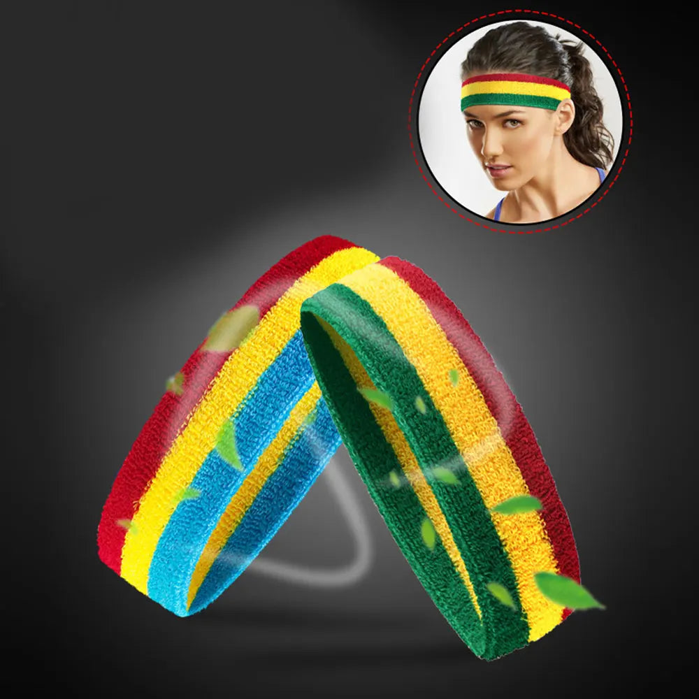 Povei Elastic Sport Headband for Basketball Running Boxing