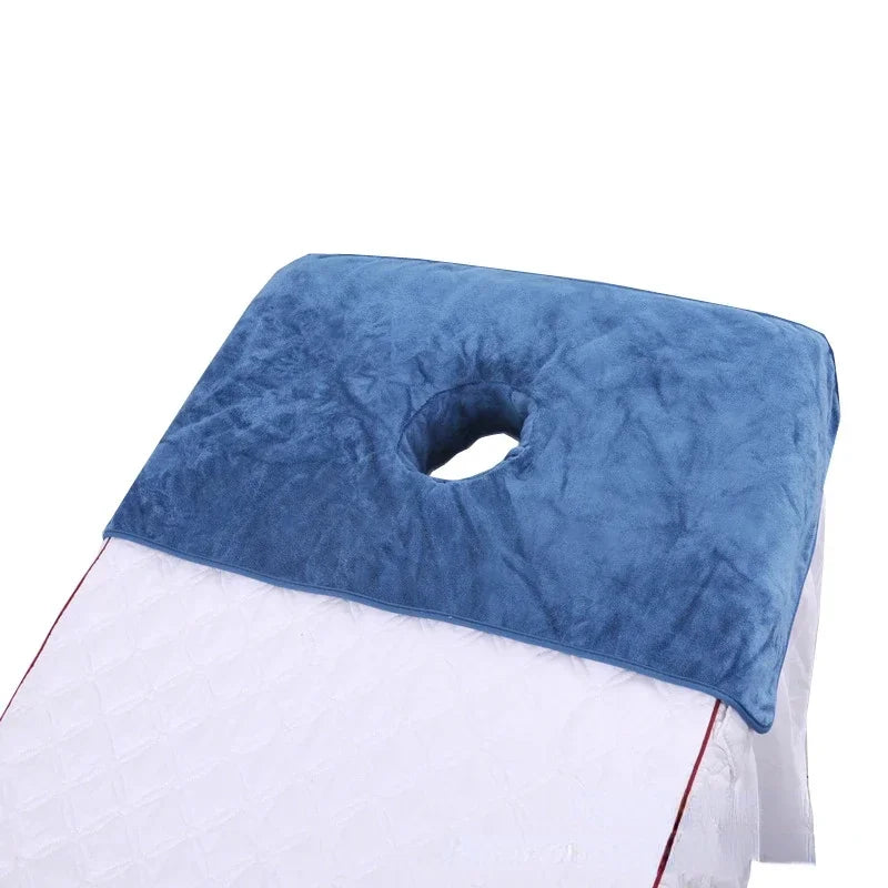 Povei Beauty Spa Massage Table Face Towel with Hole - 40*80cm