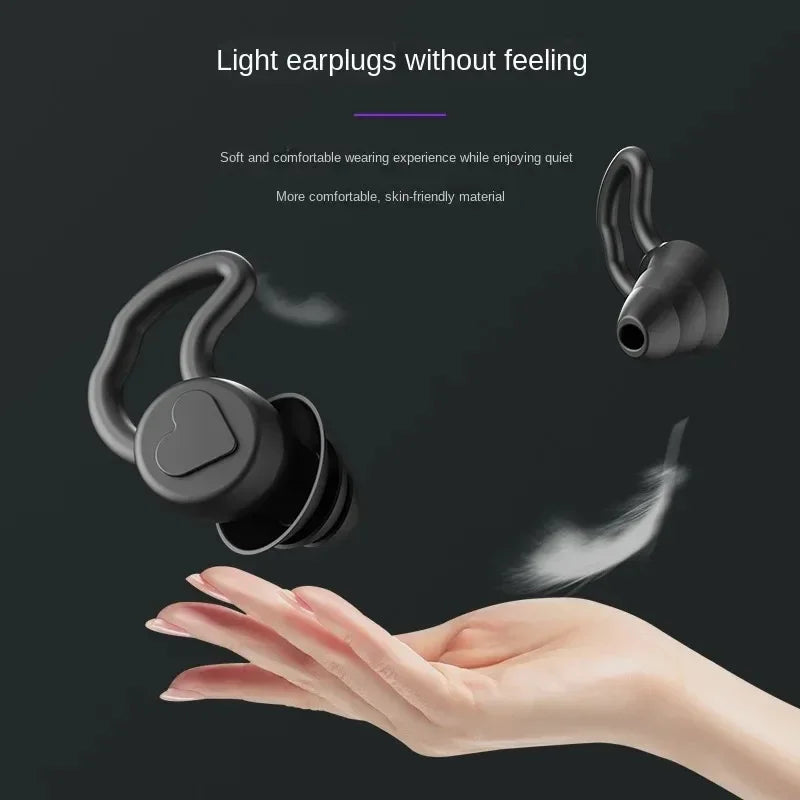 Povei Soft Silicone Earplugs for Sound Insulation and Ear Protection