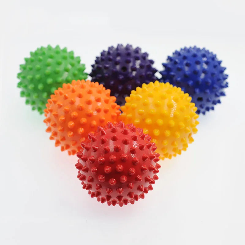 Povei Spiked Massage Ball for Hand Foot Pain Relief & Plantar Fasciitis Trigger Point Massage