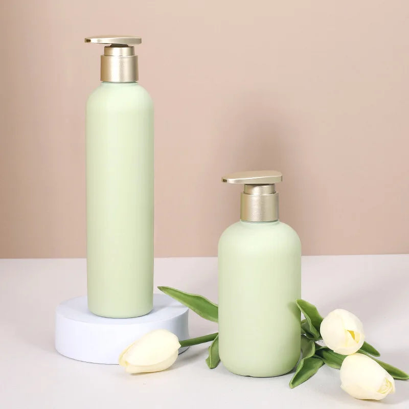 Povei Avocado Green Soap Dispenser Pump Bottle for Bathroom Shower Gel & Shampoo