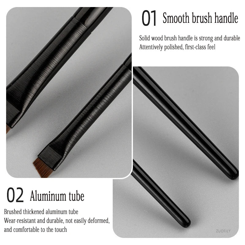 Povei Blade Brow Contour Brush: Angled Eyebrow & Eyeliner Brush for Makeup