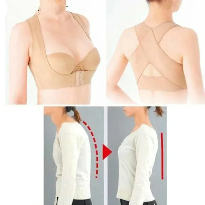 Povei Posture Corrector Brace for Women - Back Support Belt & Shoulder Pain Relief