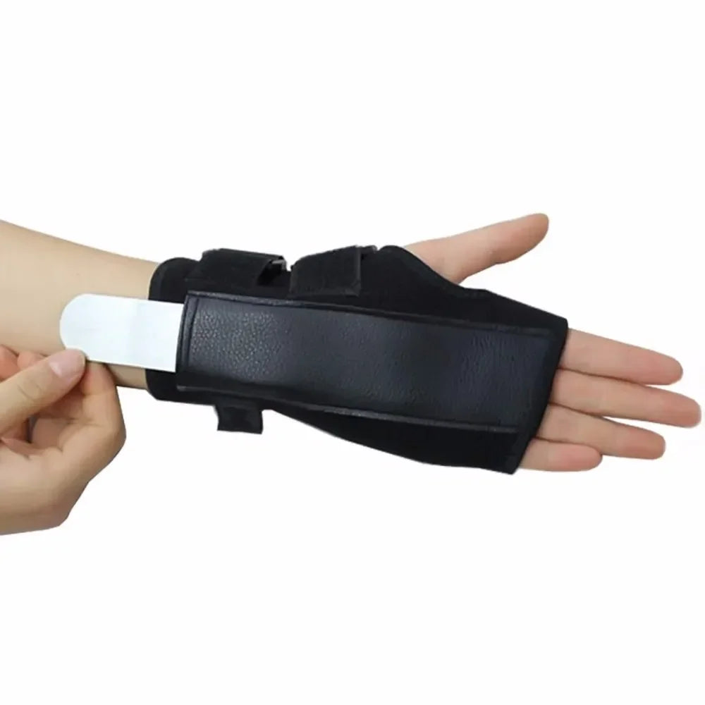 Povei Steel Wrist Brace Support for Carpal Tunnel and Finger Splint