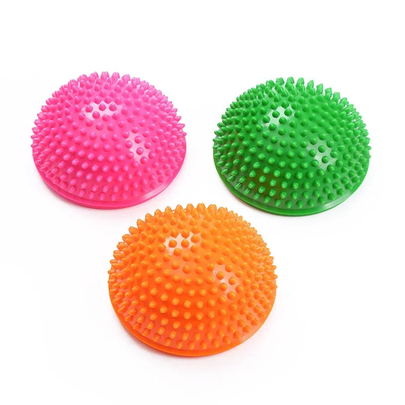 Povei Inflatable Half Sphere Massage Ball for Pilates Yoga Fitness Sports