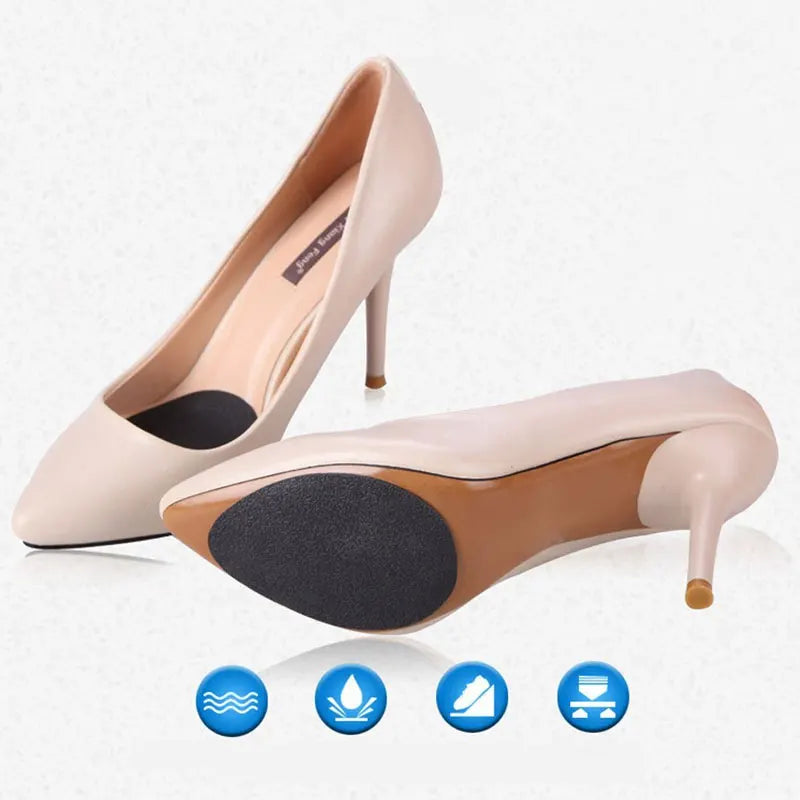 Povei Black Anti-slip Shoe Grips for High Heels