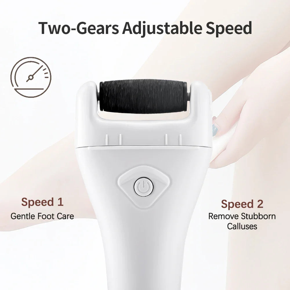 Povei Electric Foot Exfoliator & Callus Remover - Professional Foot Care Sander